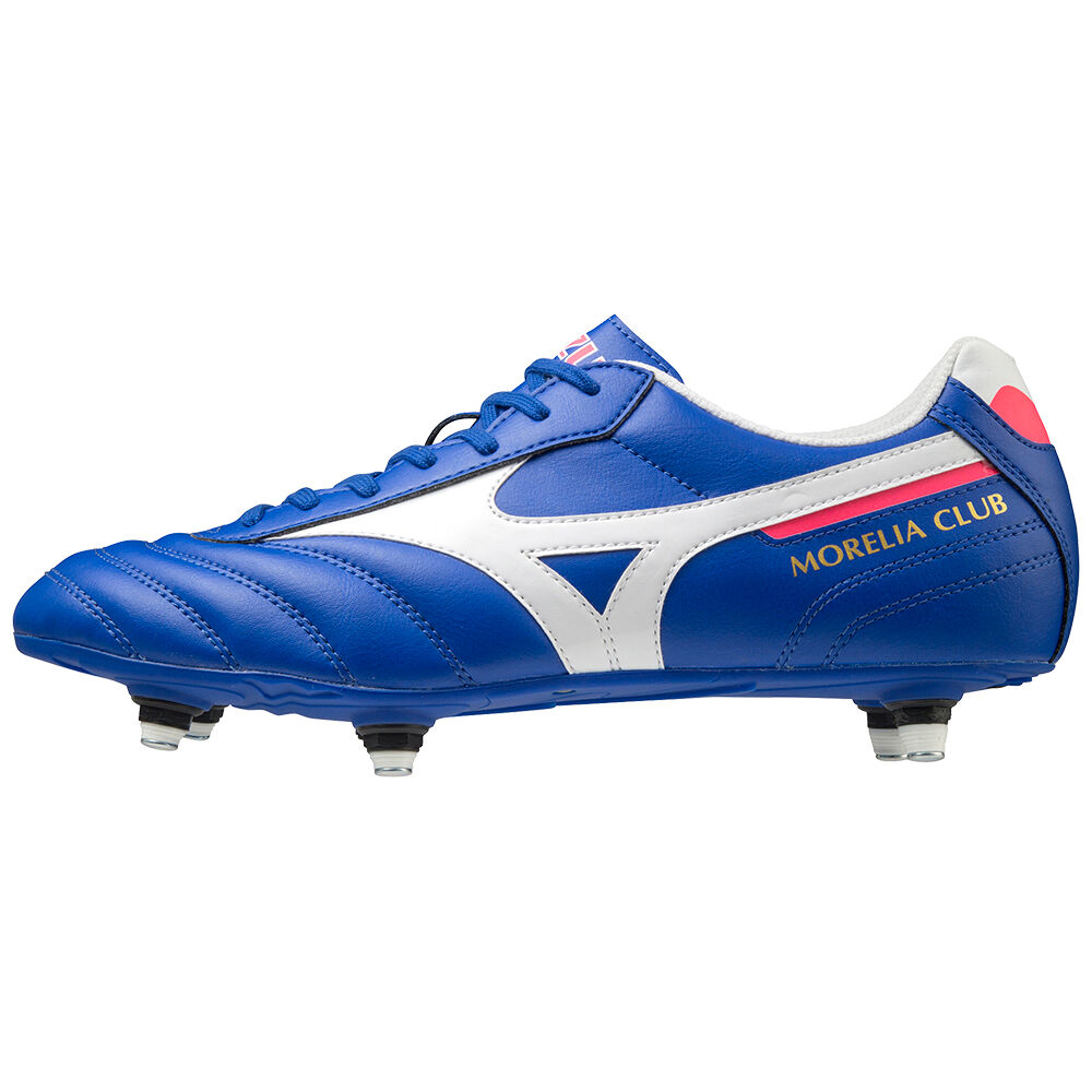 Mizuno Morelia II Club SI - Erkek Krampon - Mavi/Beyaz Türkiye (PSTEAZ-805)